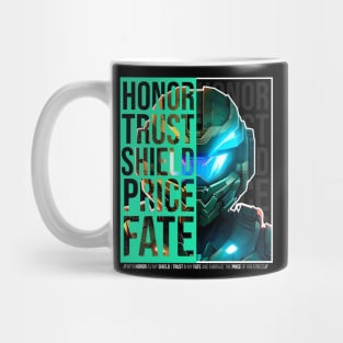 Halo game quotes - Master chief - Spartan 117 - Half black v1 Mug